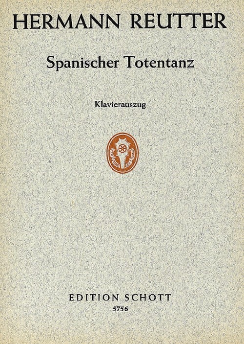 Spanischer Totentanz, 5 Gedichte, 2 medium voices and orchestra, vocal/piano score. 9790001063135