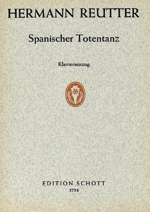 Spanischer Totentanz, 5 Gedichte, 2 medium voices and orchestra, vocal/piano score