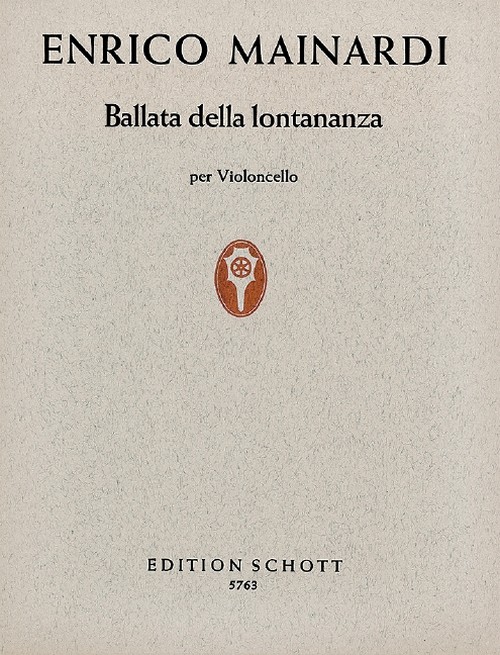 Ballata della Lontonanza, cello. 9790001063203