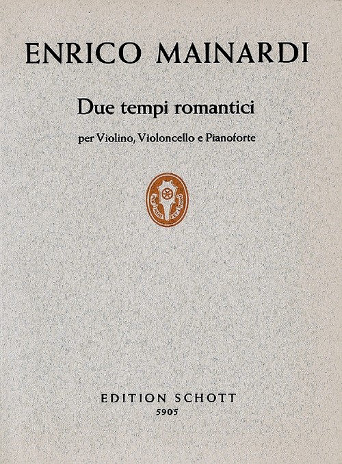 Due tempi romantici, piano trio. 9790001063722