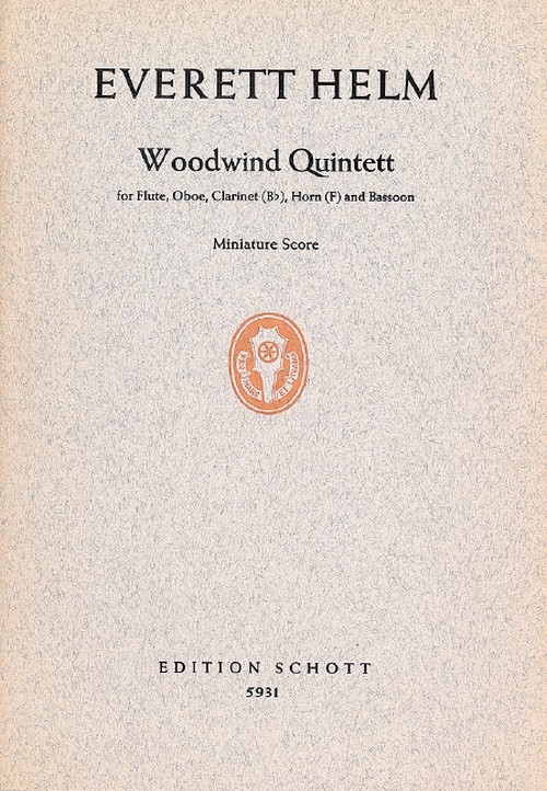 Holzbläser-Quintett, study score