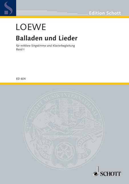 Balladen und Lieder Band 1, medium Voice Part and Piano