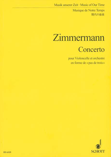 Concerto, en forme de Pas de trois, cello and orchestra, study score