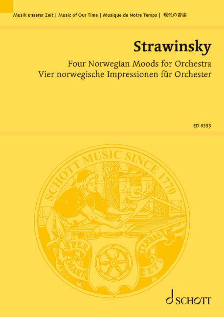 Four Norwegian Moods, for orchestra, study score. 9790001067348