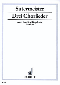 Drei Chorlieder, youth choir (SMezA) with piano, score