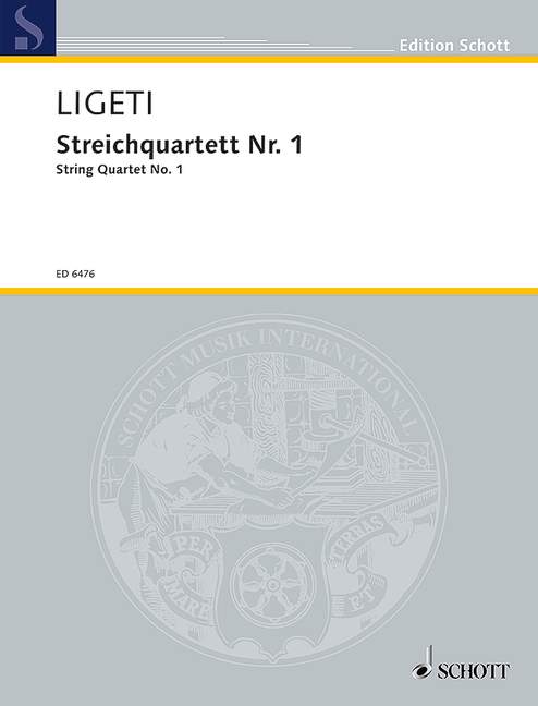 String Quartet No. 1, Métamorphoses nocturnes, score and parts. 9783795797058