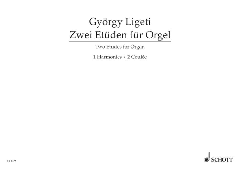 Two Etudes for Organ