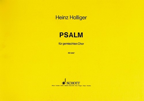 Psalm, mixed choir (SSSSAAAATTTTBBBB), choral score
