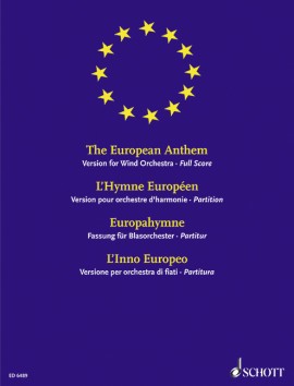 The European Anthem, Music from the last movement of the Ninth Symphony, wind band, score