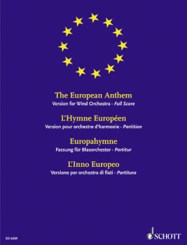 The European Anthem, Music from the last movement of the Ninth Symphony, wind band, set of parts. 9790001068949