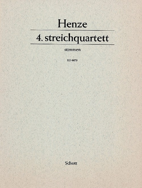4. String Quartet, set of parts. 9790001070928