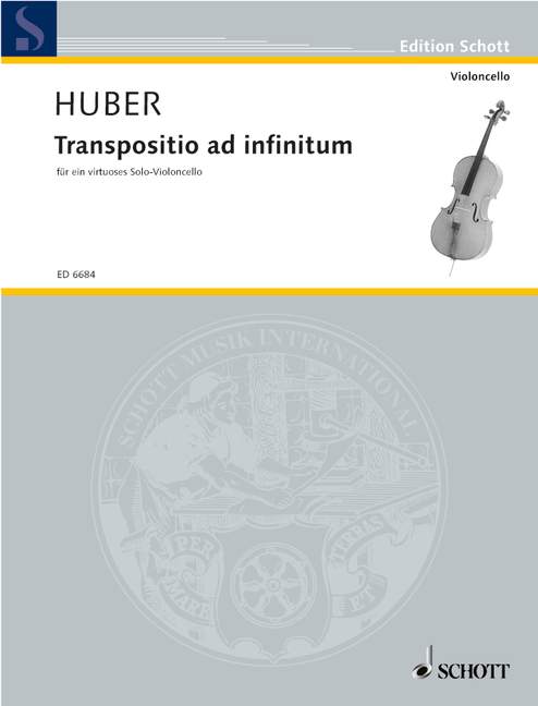 Transpositio ad infinitum, for a virtuoso cello. 9790001070973