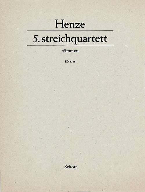 5. String Quartet, set of parts