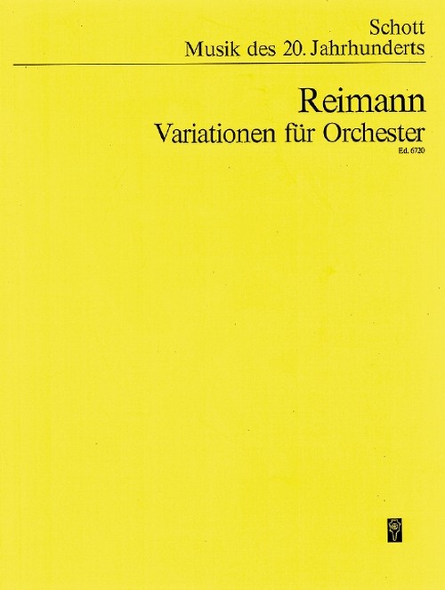 Variations, orchestra, study score. 9790001071307