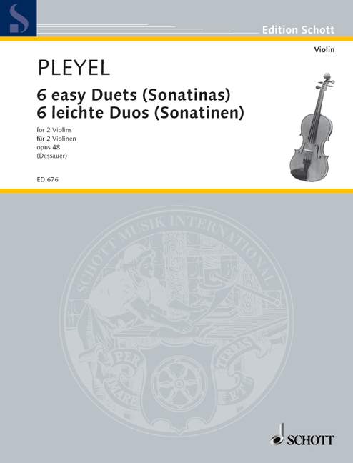 6 easy Duets op. 48, Sonatinas, 2 violins