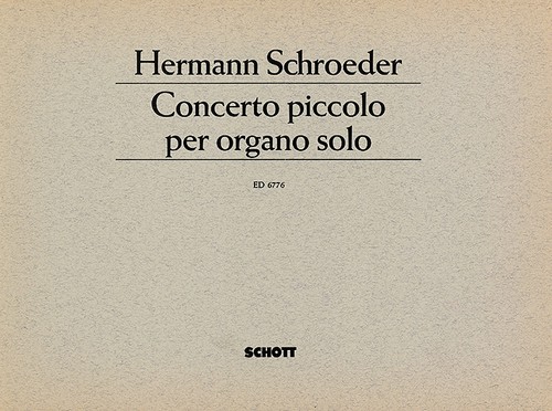 Concerto piccolo per organo solo. 9790001071932