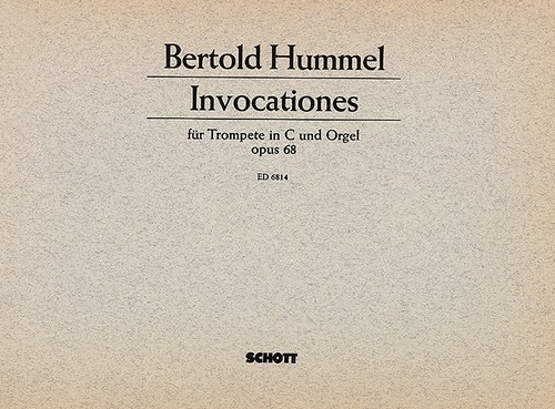 Invocations op. 68, trumpet in C (soprano saxophone in Bb) and organ