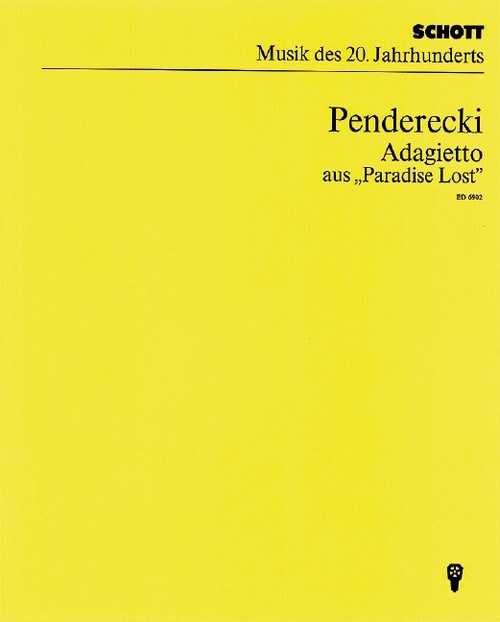 Adagietto, from Paradise Lost, Orchestra, study score