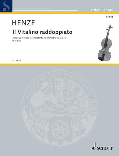 Il Vitalino raddoppiato, Ciacona per violino concertante ed orchestra da camera, solo part