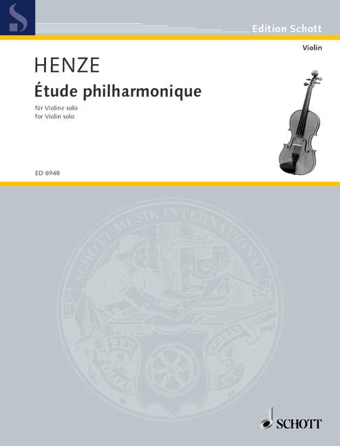 Étude philharmonique, für Violine solo. 9790001073387