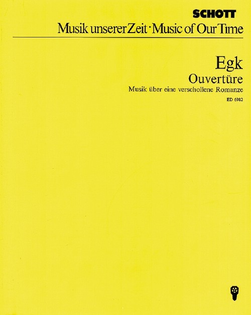 Ouvertüre, Musik über eine verschollene Romanze, orchestra, study score