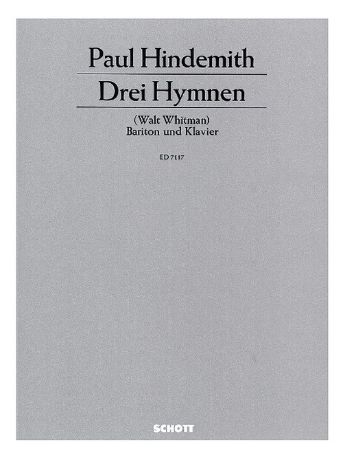 3 Hymnen von Walt Whitman op. 14, baritone and piano