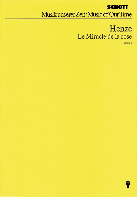 Le Miracle de la Rose, Imaginäres Theater II, clarinet and 13 players, study score. 9790001074735 Le Miracle de la Rose, Imaginäres Theater II, clarinet and 13 players, study score. 9790001074735