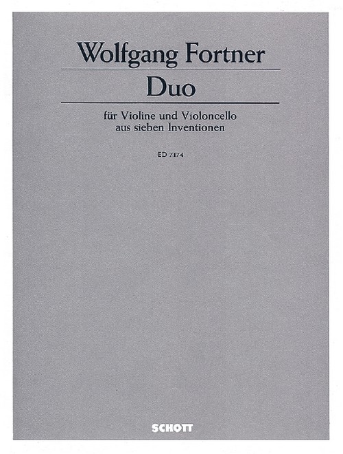 Duo, from Seven Inventions, violin and cello, performance score