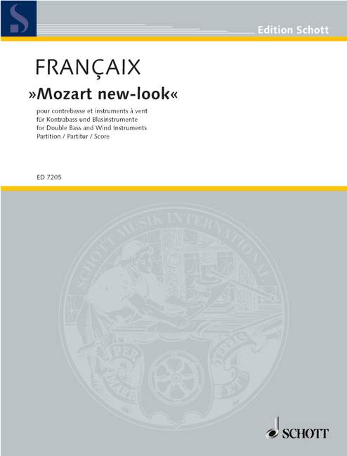 Mozart new-look, Little fantasy for double bass and wind instruments of the serenade from Don Giovanni, score. 9790001075503