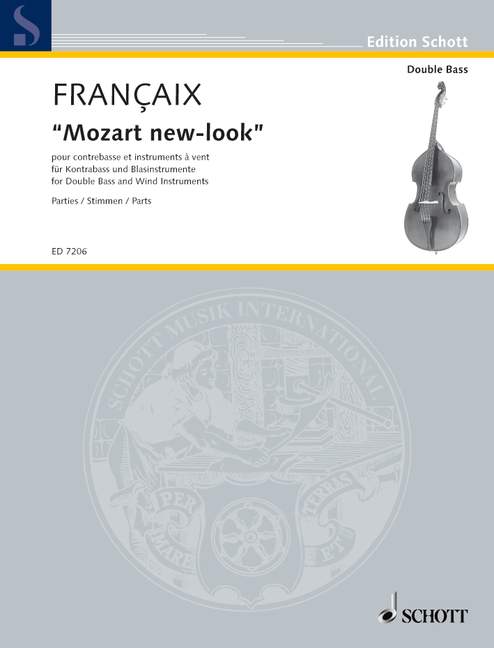 Mozart new-look, Little fantasy for double bass and wind instruments of the serenade from Don Giovanni, set of parts. 9790001075510