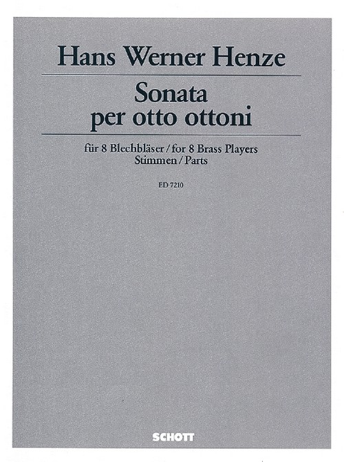 Sonata per otto ottoni, Trumpet high in G, 2 Trumpets (B flat), Flugelhorn (B flat), Bass Trumpets (C), 2 Tenor trombones and Bass trombone, set of parts