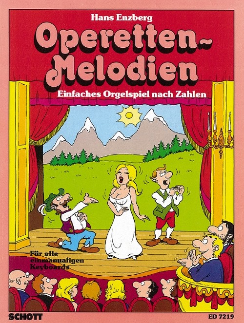 Operetten-Melodien, Einfaches Orgelspiel nach Zahlen, E-organ