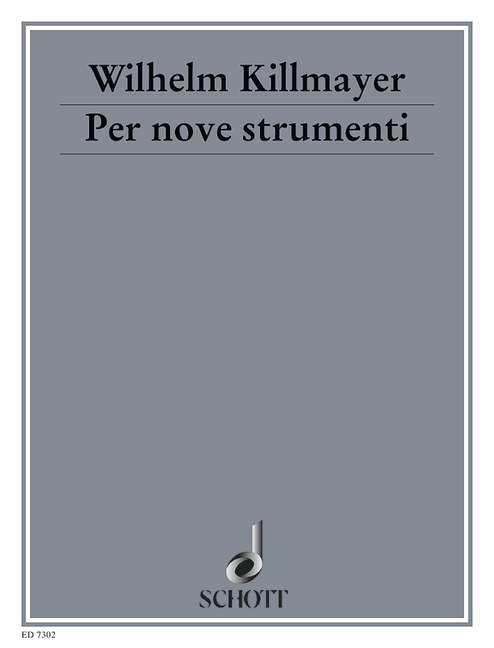 Per nove strumenti, oboe, clarinet (A), bassoon, horn (F), 2 violins, viola, cello and double bass, score and parts. 9790001076333