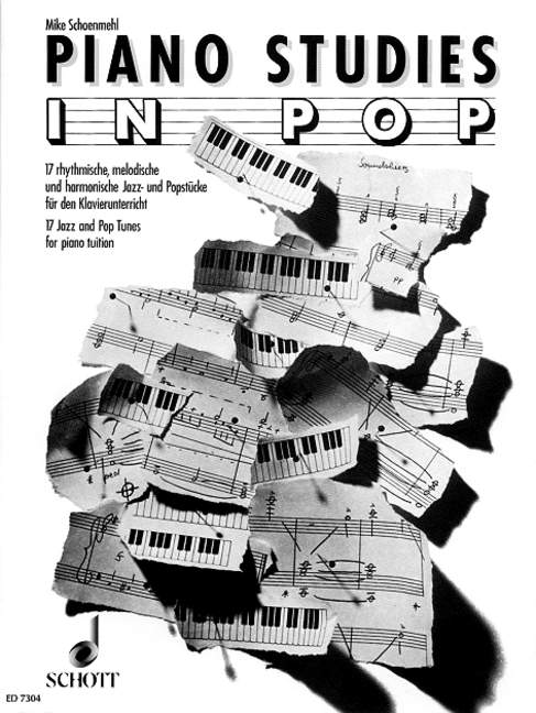 Piano Studies in Pop, 17 Jazz and Pop Tunes for piano tuition, piano