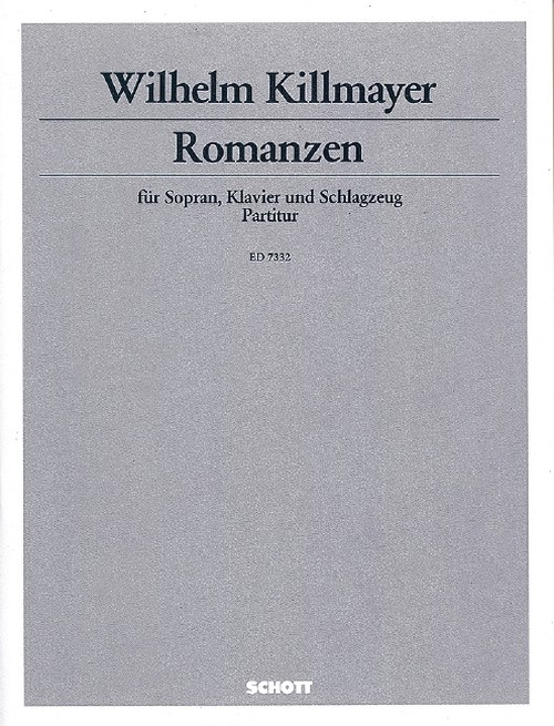 Romanzen, nach Gedichten von Federico García Lorca, soprano, piano and percussion, score