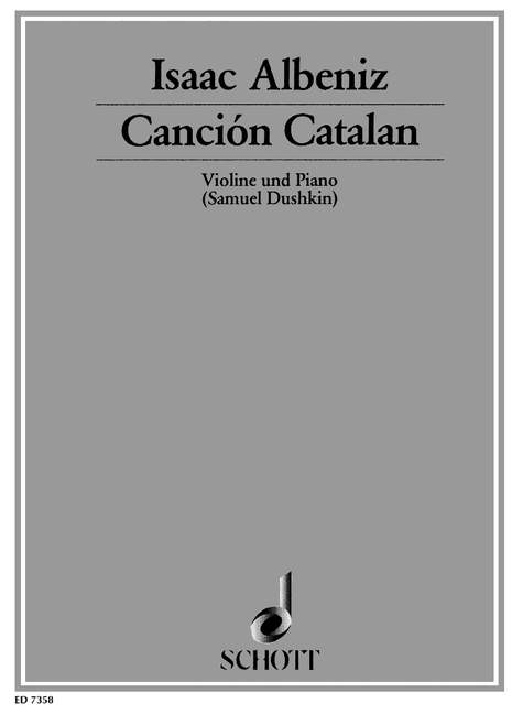 Canción Catalana, violin and piano