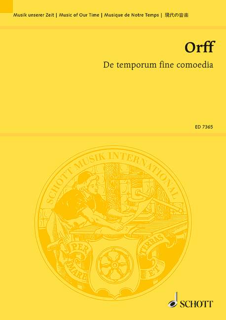 De temporum fine comoedia, Das Spiel vom Ende der Zeiten, soloists, speakers, choir and orchestra, conductor's and study score. 9790001076814