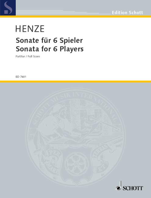 Sonata for 6 Players, ensemble, score