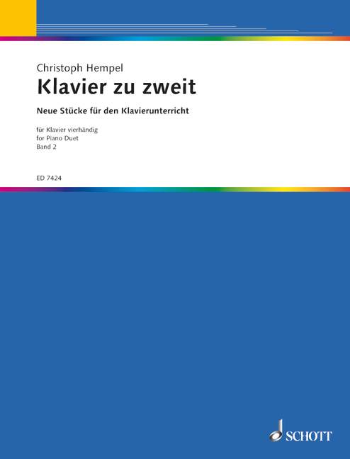 Klavier zu zweit Band 2, Neue vierhändige Stücke für den Klavierunterricht, piano (4 hands)