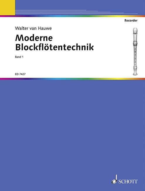 Moderne Blockflötentechnik Band 1, soprano- or treble recorder