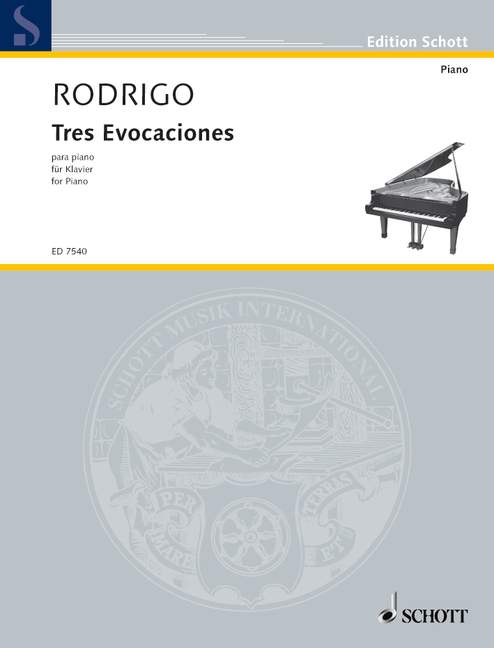 Tres Evocaciones, (Homenaje a Joaquín Turina), piano. 9790001078733
