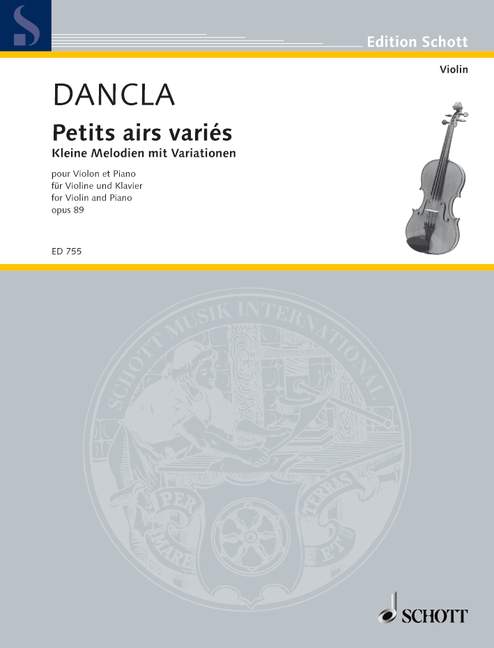 Petits airs variés op. 89, sur des thèmes favoris, violin and piano