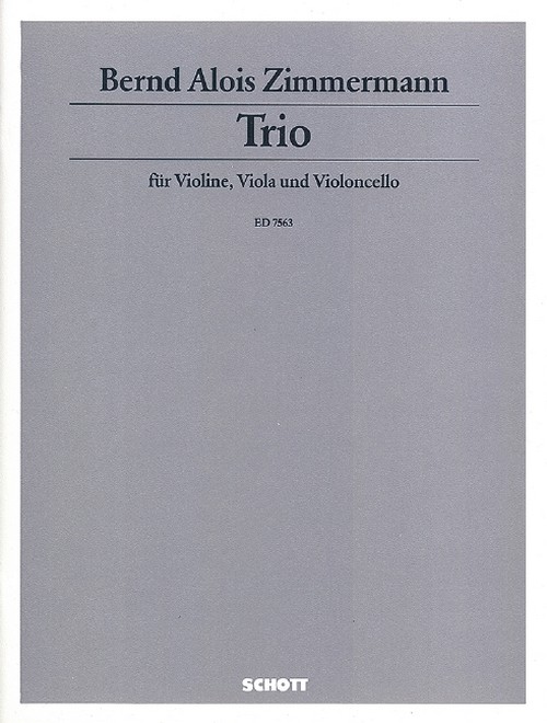 Trio, violin, viola and cello, score and parts