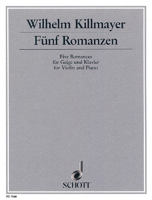 Five Romances, violin and piano