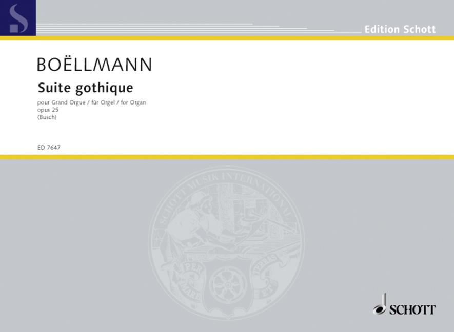 Suite gothique op. 25, for Organ. 9790001079792 Suite gothique op. 25, for Organ. 9790001079792
