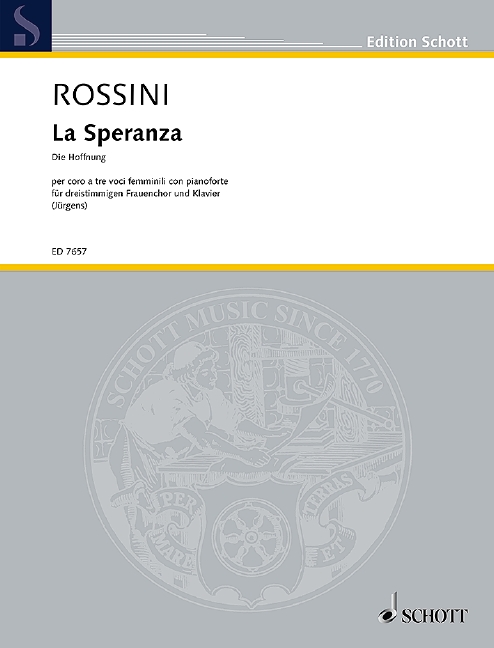 La Sperenza - Die Hoffnung, Odi pietosa - Höre mit Andacht, female choir (SMezA) with piano, score. 9790001079891