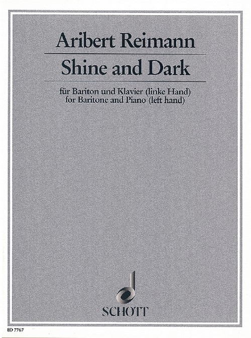 Shine and Dark, nach einem Gedicht von James Joyce, baritone and piano (left hand). 9790001080736 Shine and Dark, nach einem Gedicht von James Joyce, baritone and piano (left hand). 9790001080736