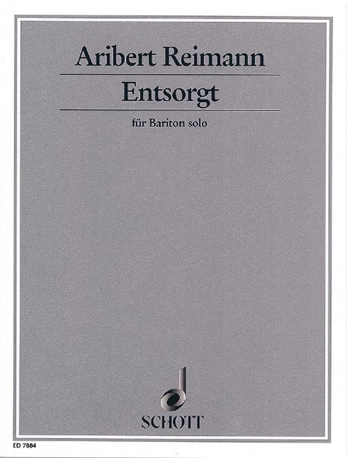 Entsorgt, nach einem Gedicht von Nicolas Born, baritone solo