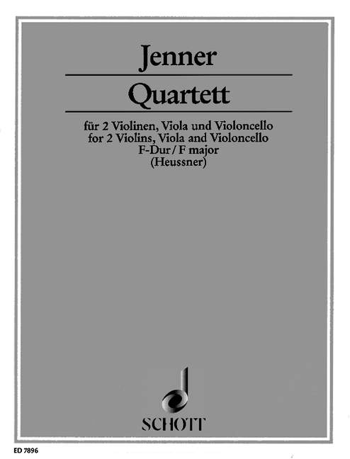 Quartet F Major, string quartet, score and parts. 9790001081757