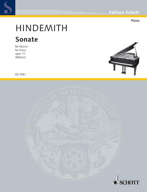 Sonate op. 17, Nach dem Notentext der Hindemith-Gesamtausgabe, piano